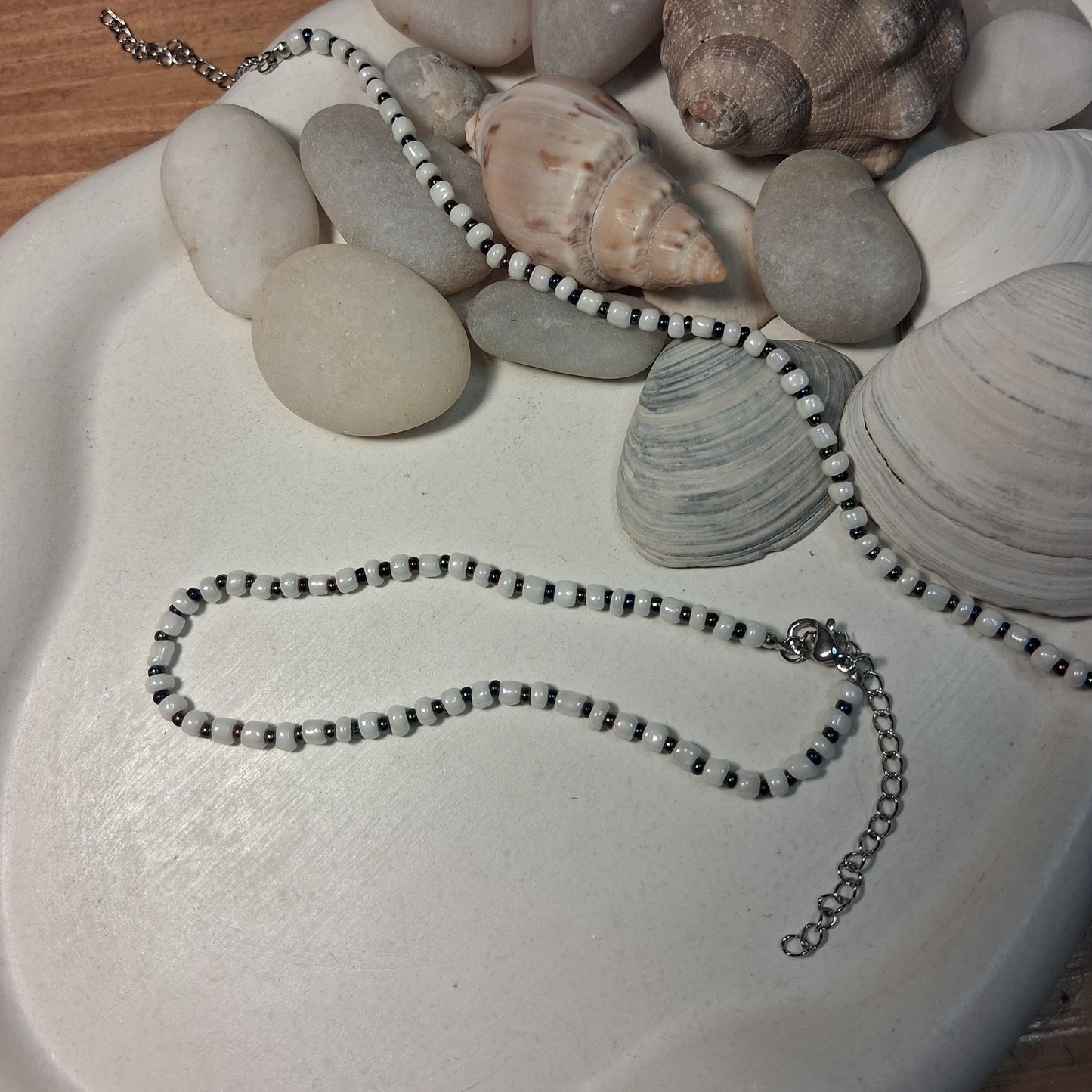 TB004 | Tobillera canutillos con cierre en acero inoxidable