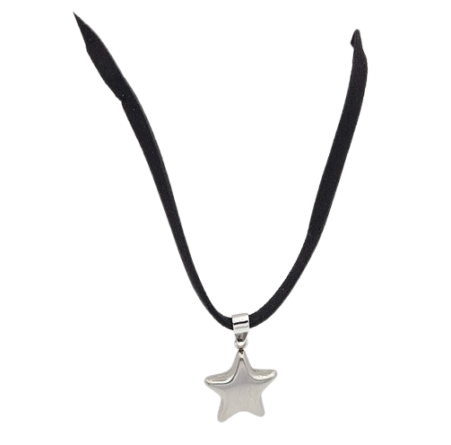 CQ027 | Choker con dije estrella en acero inoxidable