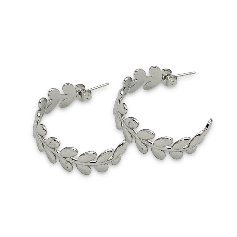 AQ020 | Aros en acero inoxidable hojitas