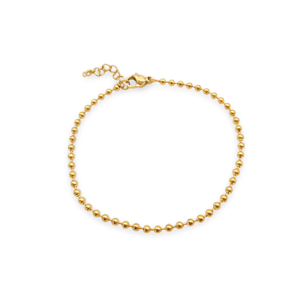 PD030 | Pulsera fina en acero dorado