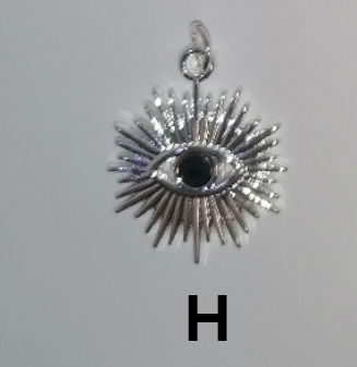 PQ008 | Pulsera con cierre marinero y dije en acero blanco