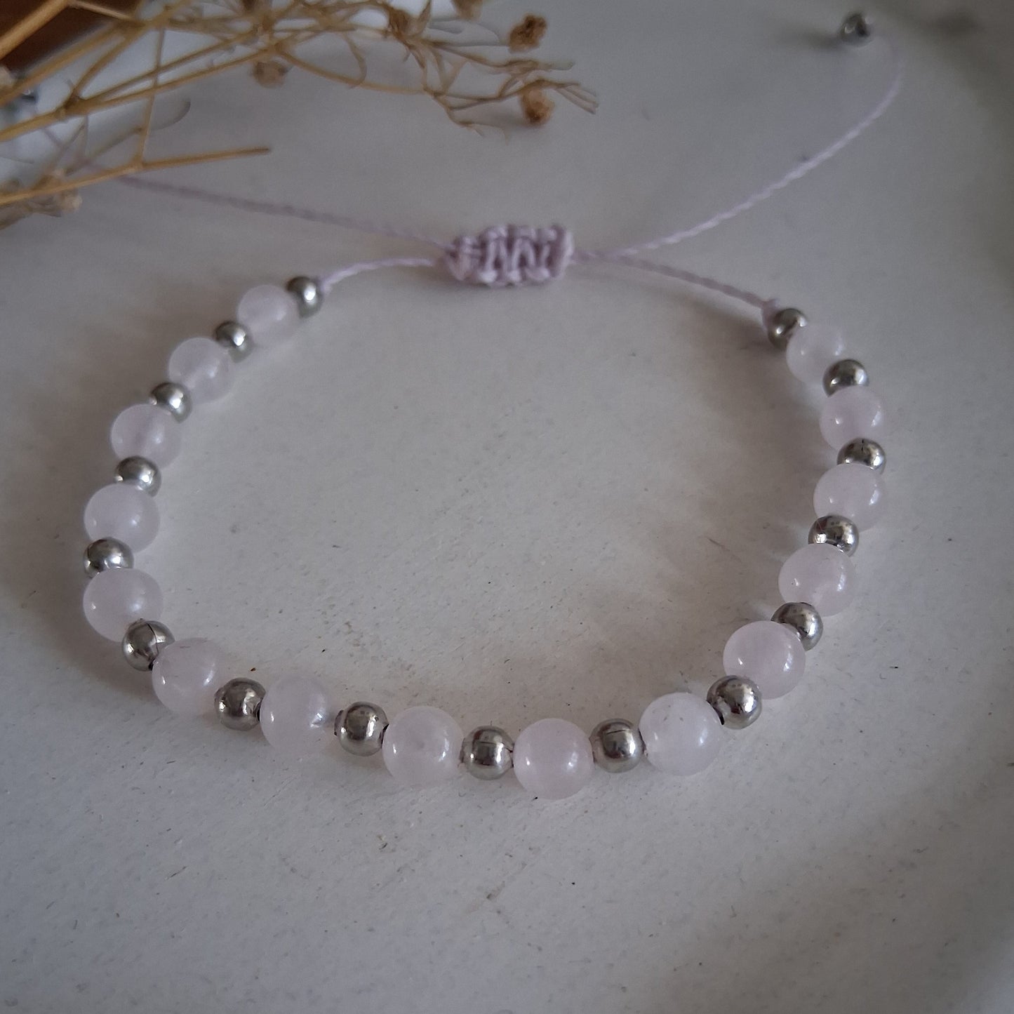 PT018 | Dúo de pulseras ajustables macramé y piedras naturales