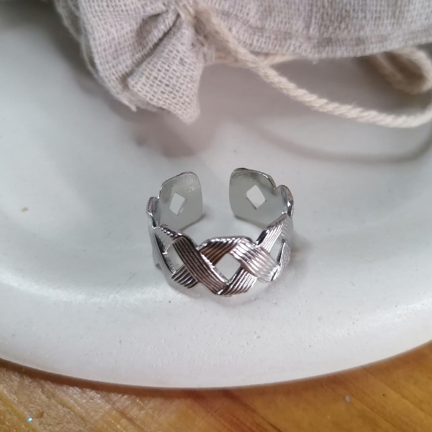 RQ027 | Anillo en acero inoxidable regulable cesta
