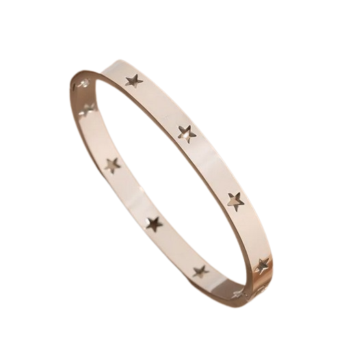 PQ021 | Esclava en acero inoxidable estrellas caladas
