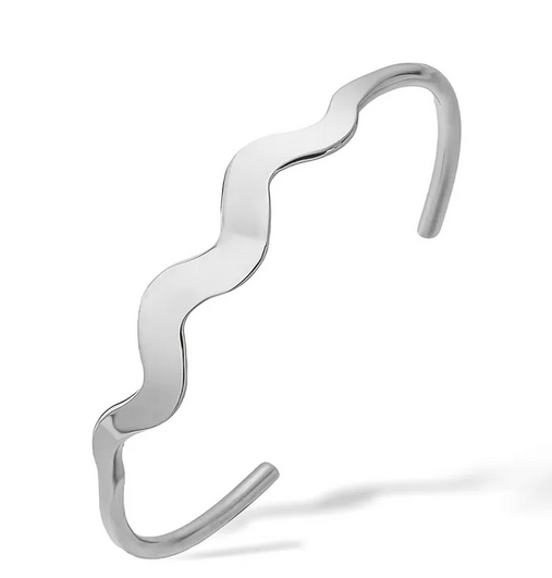 PQ027 | Esclava en acero inoxidable zig zag