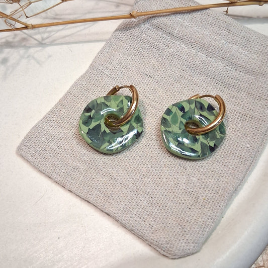 CL006 | Aros Selva - Verde claro estampado