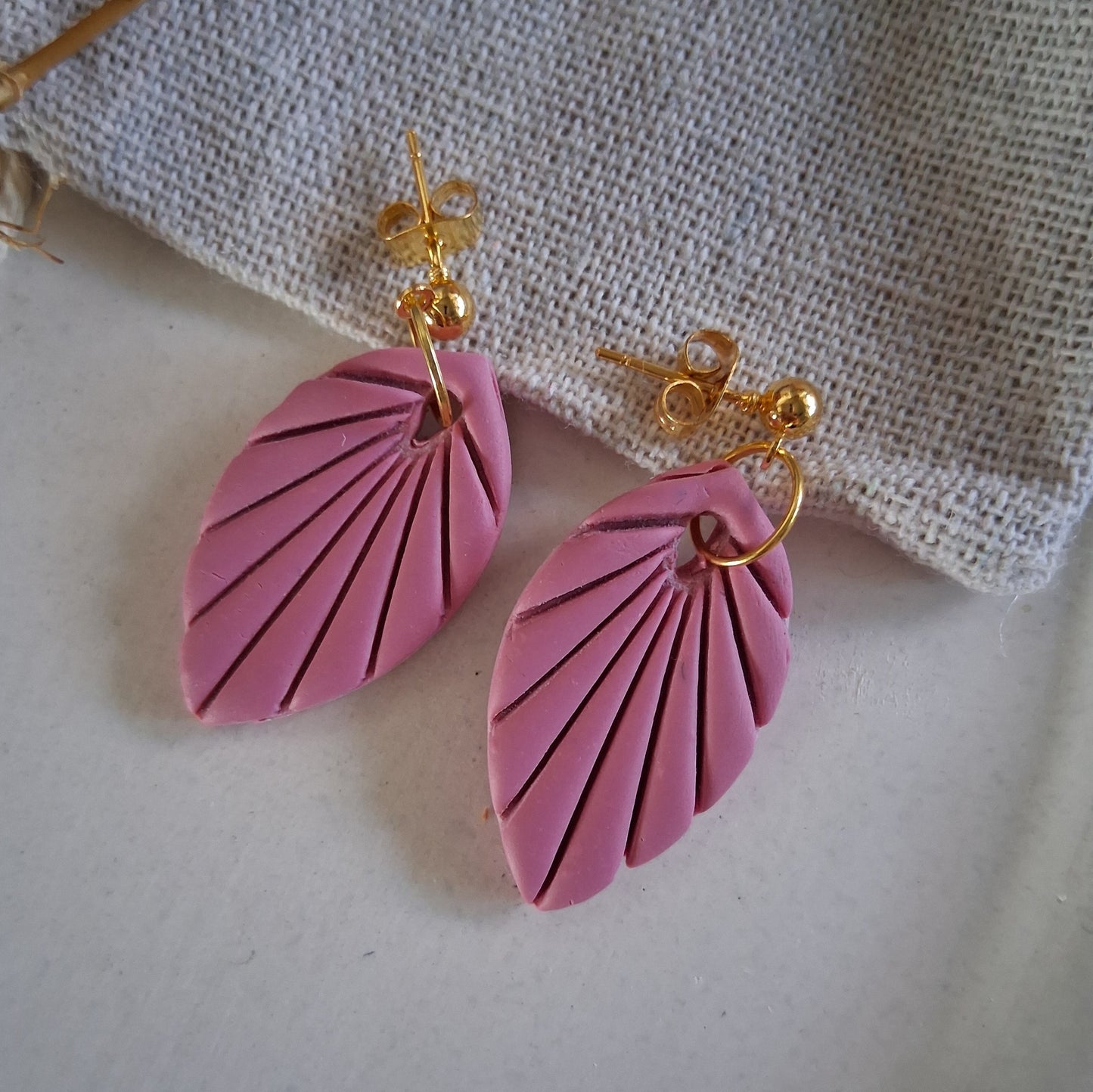 CL016 | Caravanas Alba - Rosa pastel