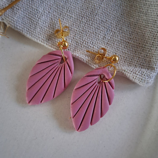 CL016 | Caravanas Alba - Rosa pastel