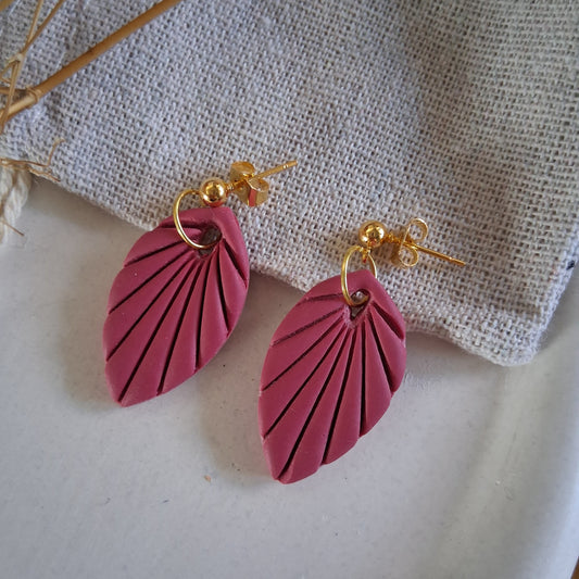 CL016 | Caravanas Alba - Granate claro