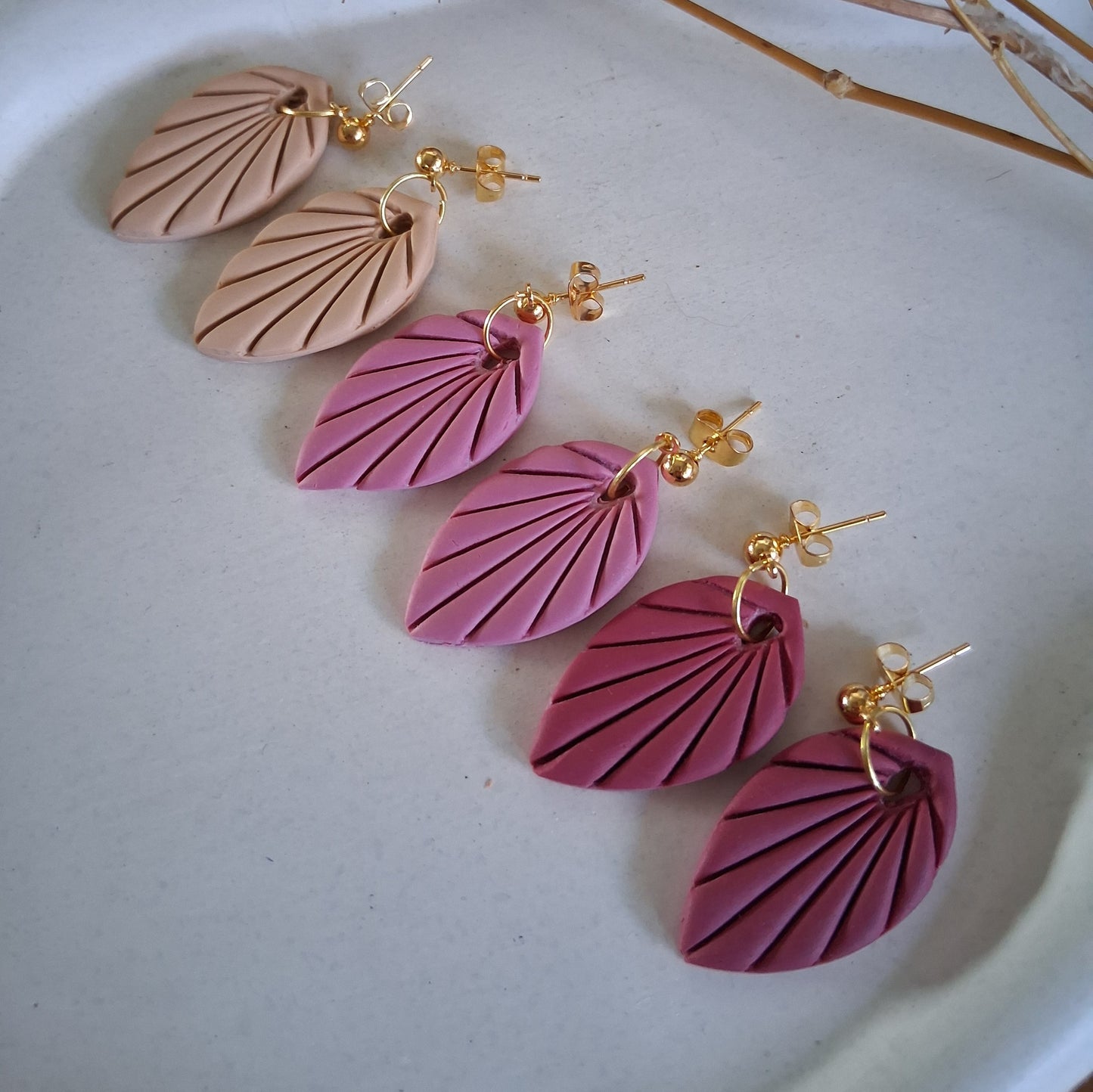 CL016 | Caravanas Alba - Rosa pastel