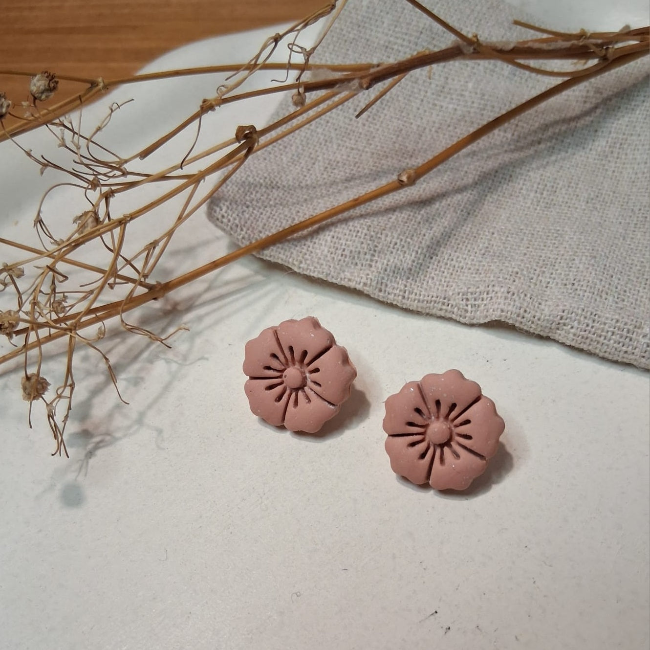 CL022 | Caravanas Alegra - Rosa pastel