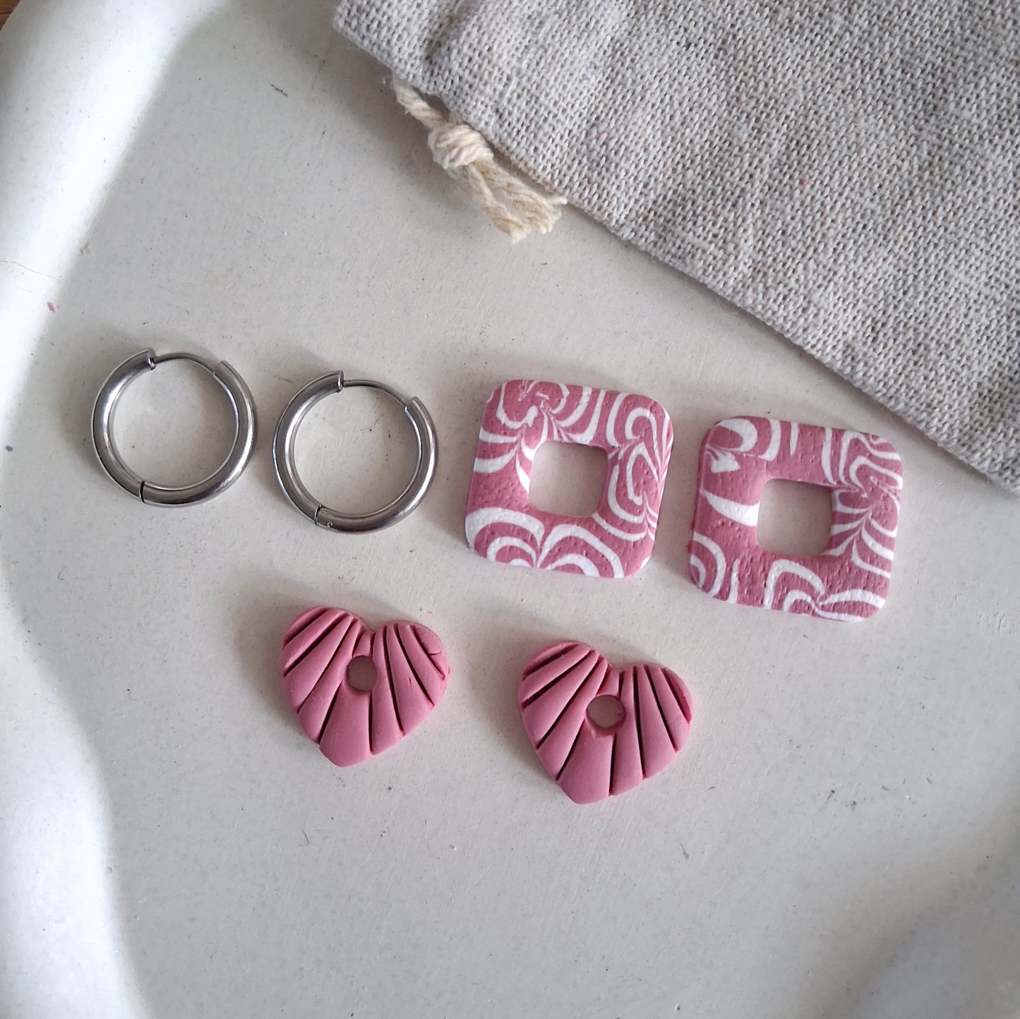 CL027 | Pack aros Pinky - Rosa y blanco