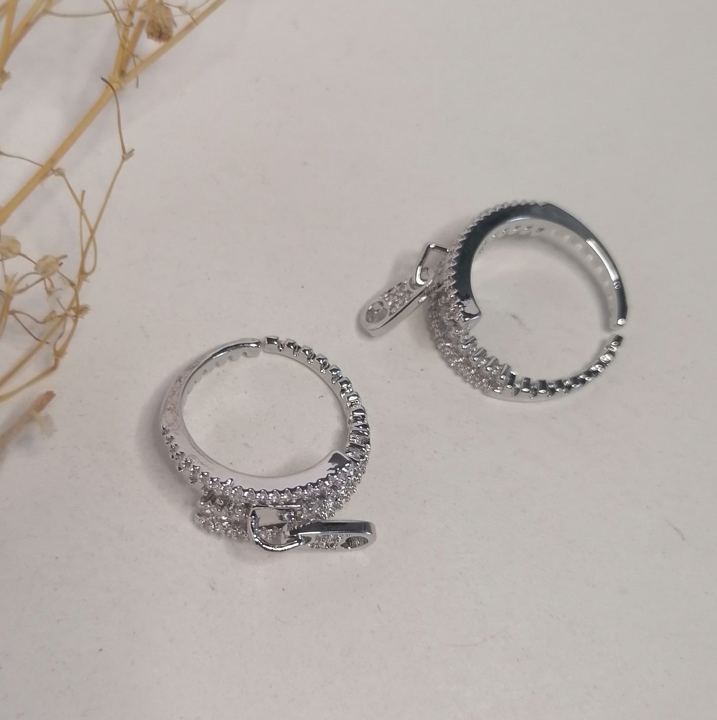 RQ019 | Anillo abierto acero inoxidable zipper
