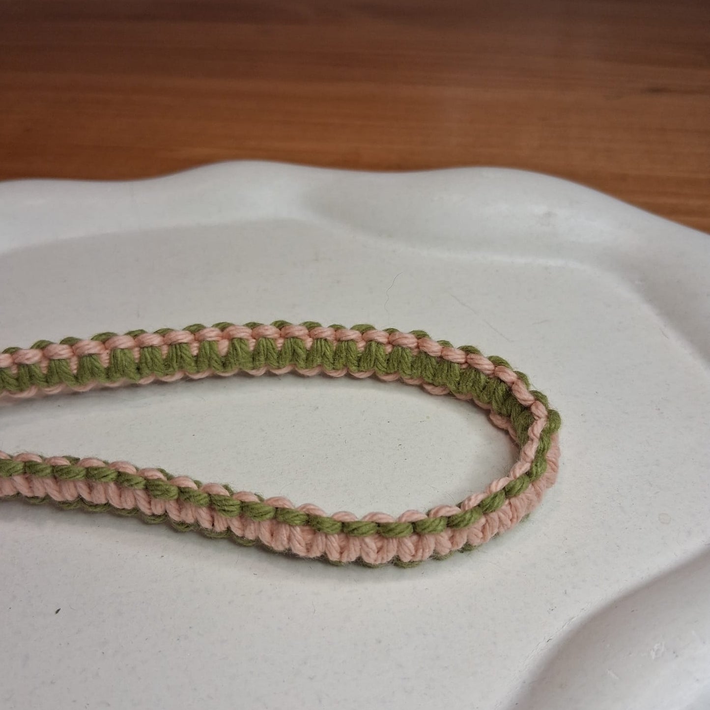 LA004 | Correa en macramé bicolor