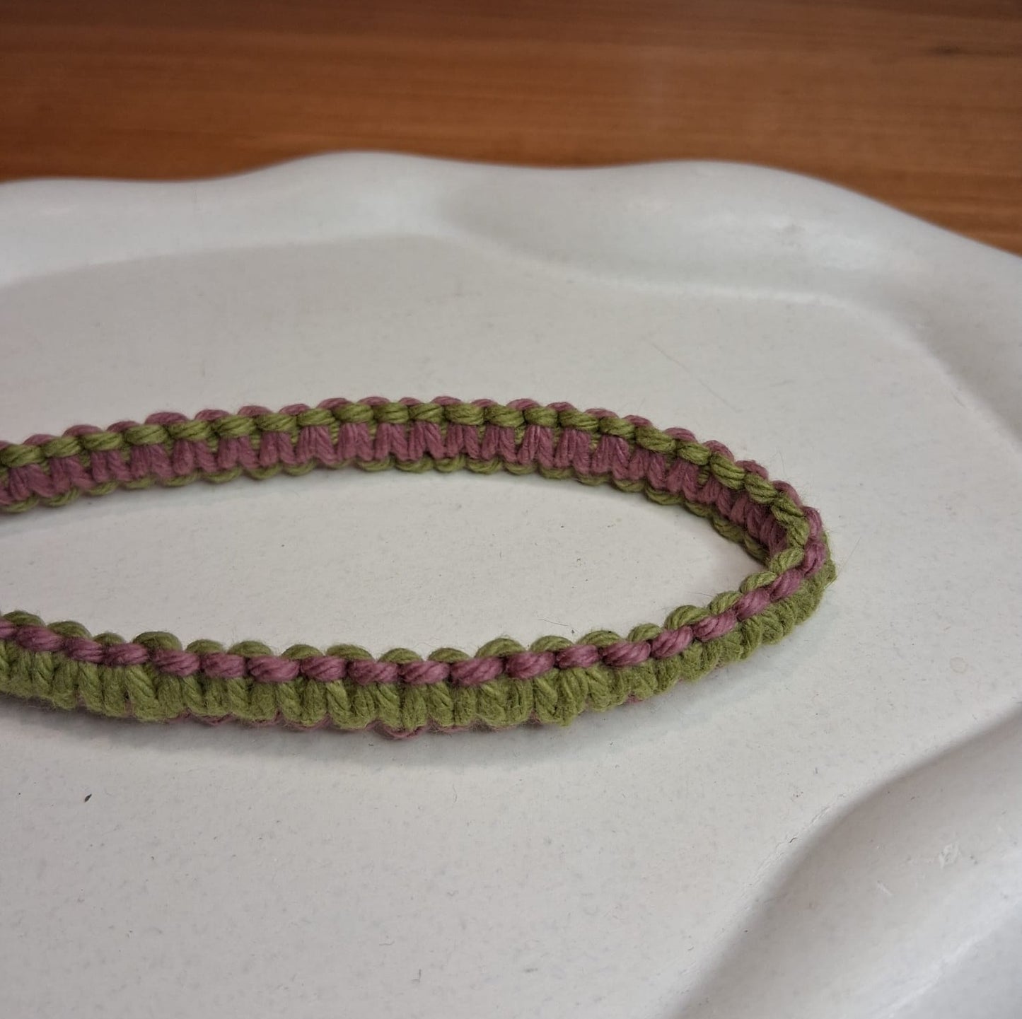 LA004 | Correa en macramé bicolor