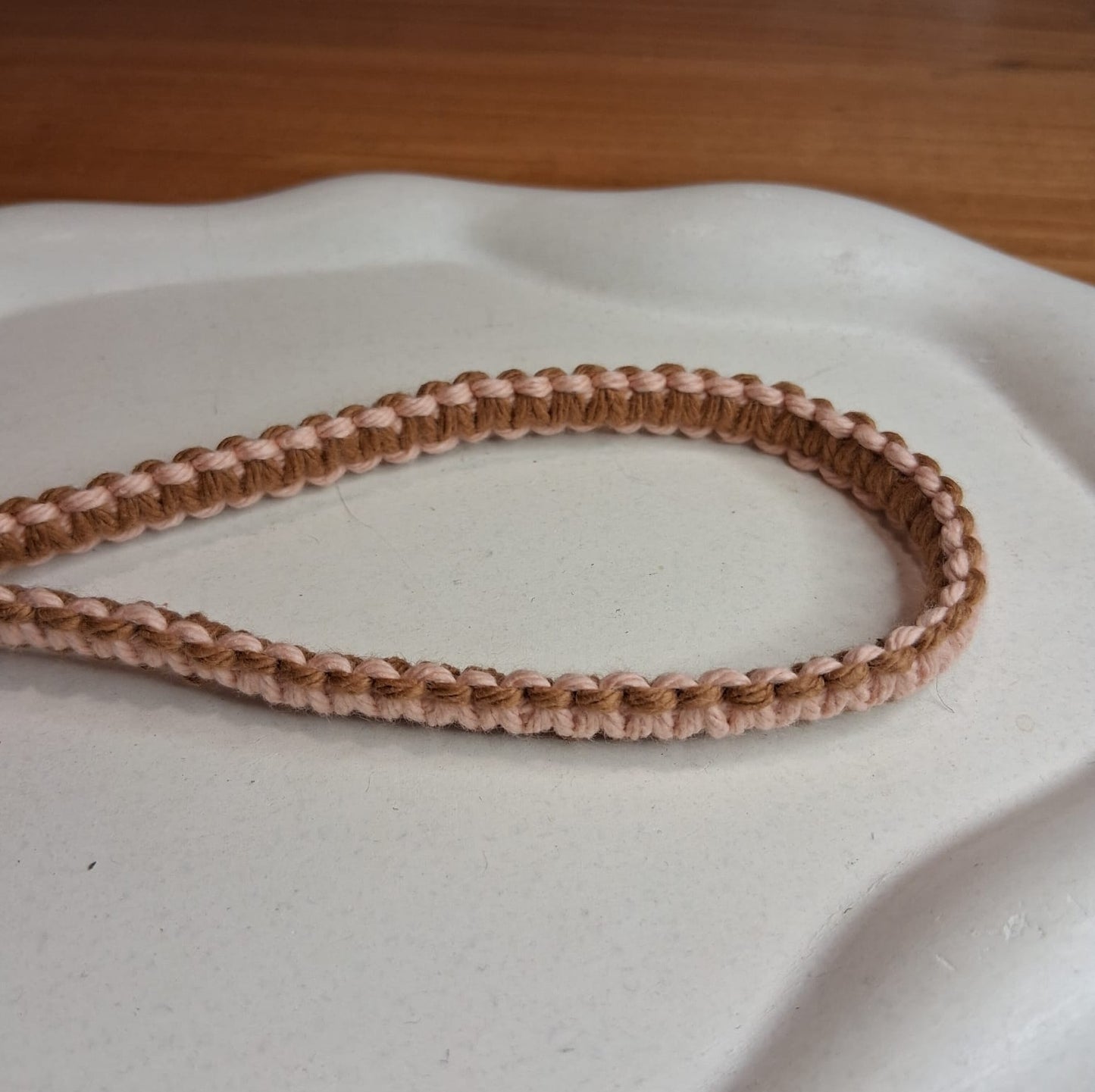 LA004 | Correa en macramé bicolor