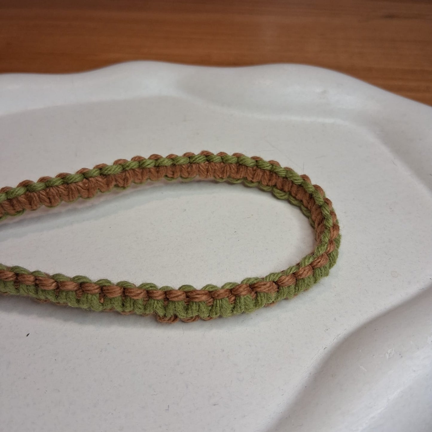 LA004 | Correa en macramé bicolor