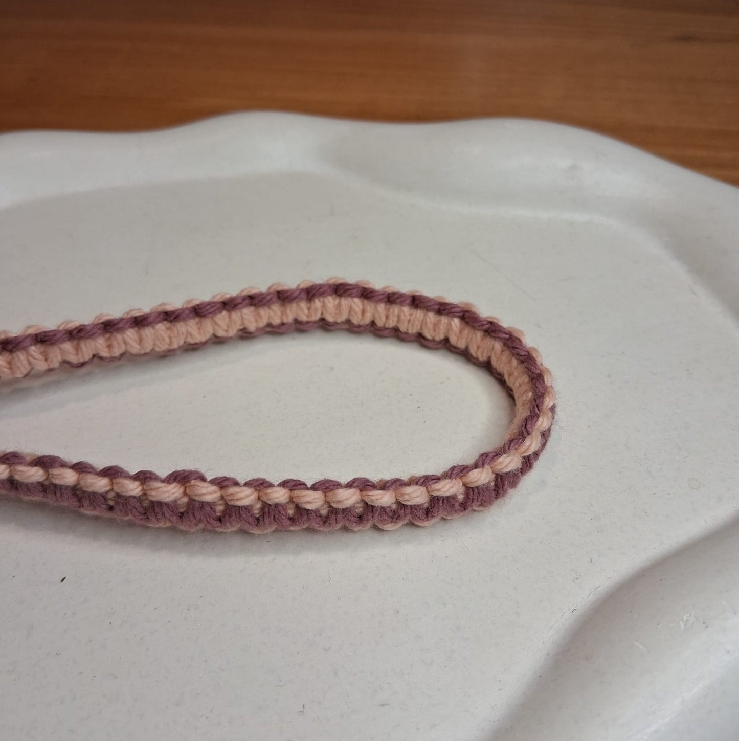 LA004 | Correa en macramé bicolor