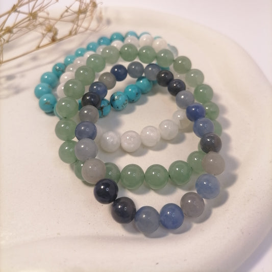 ST002 | Pulsera perlas piedras naturales 8mm