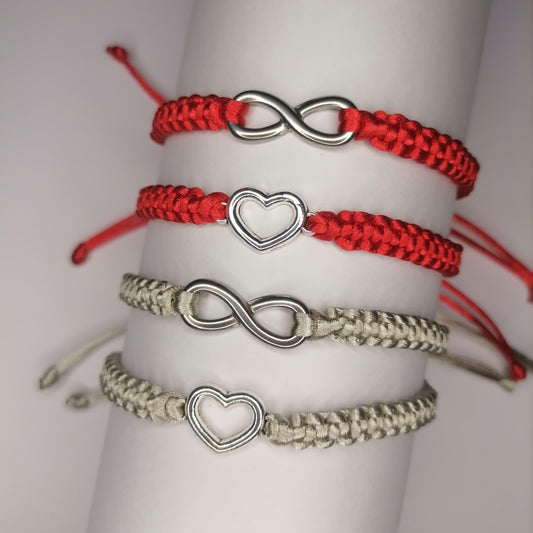 PT006 | Pulsera tejida regulable con conector metálico