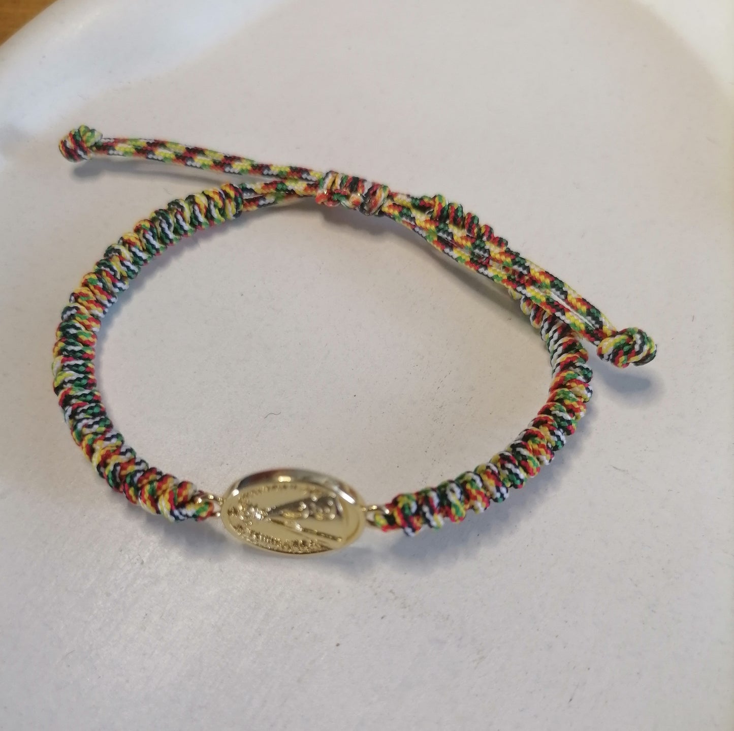 PT013 | Pulsera tejida ajustable en hilo de algodón
