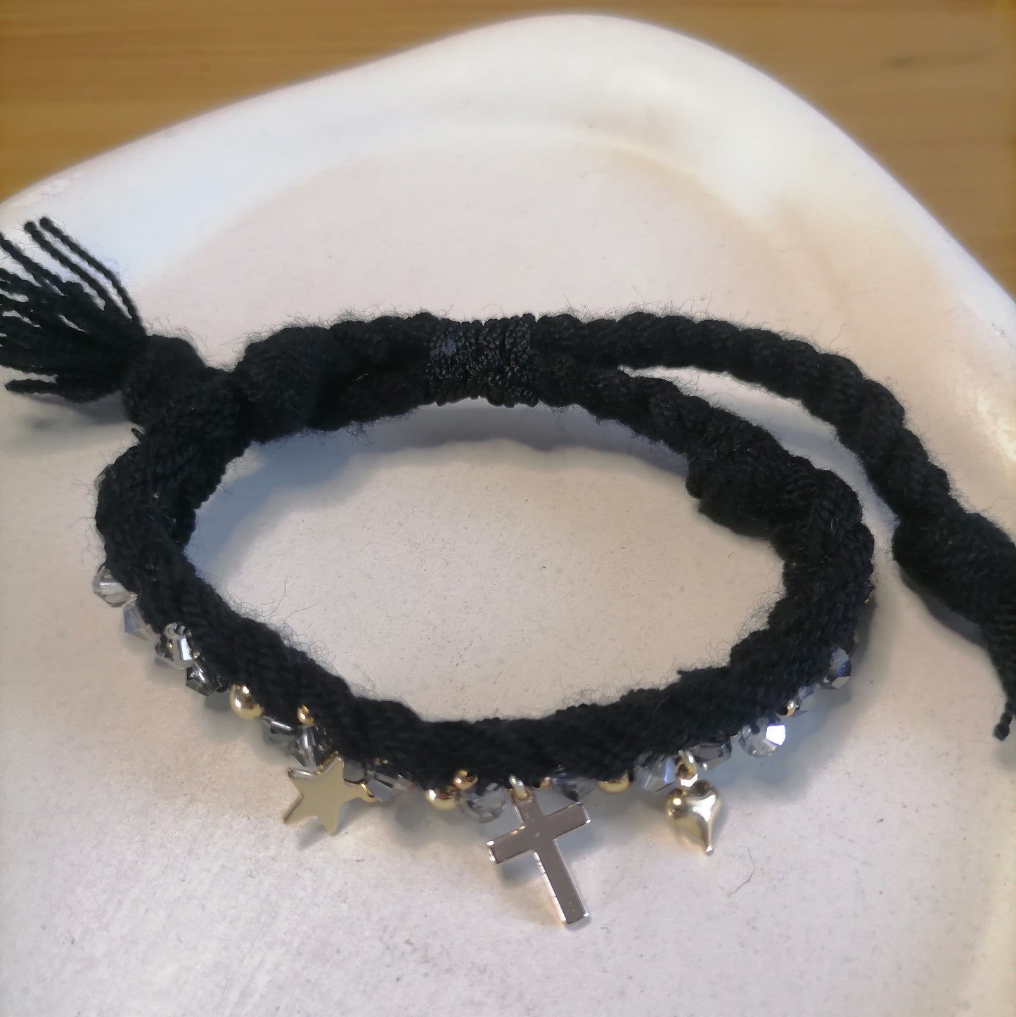 PT016 | Pulsera trenzada ajustable en hilo de algodón