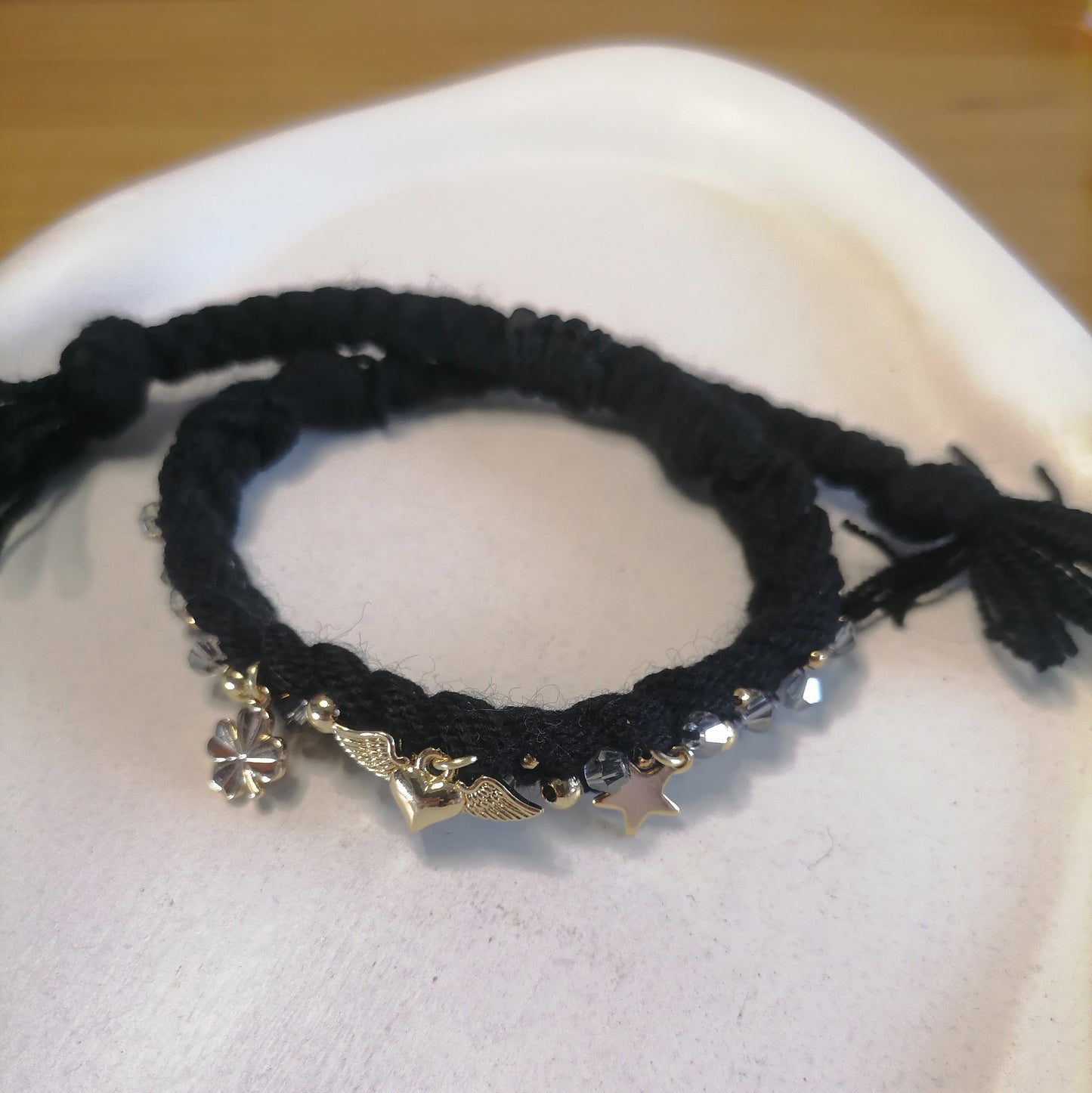 PT016 | Pulsera trenzada ajustable en hilo de algodón