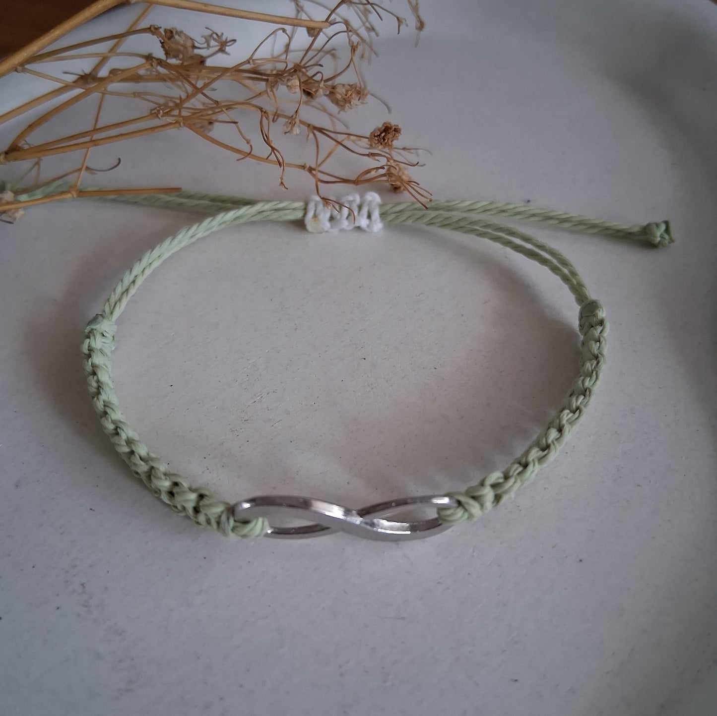 PT019 | Trío de pulseras ajustables macramé y piedras naturales