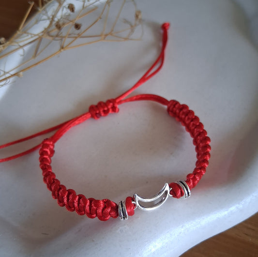 PT022 | Pulsera tejida ajustable con conector metálico