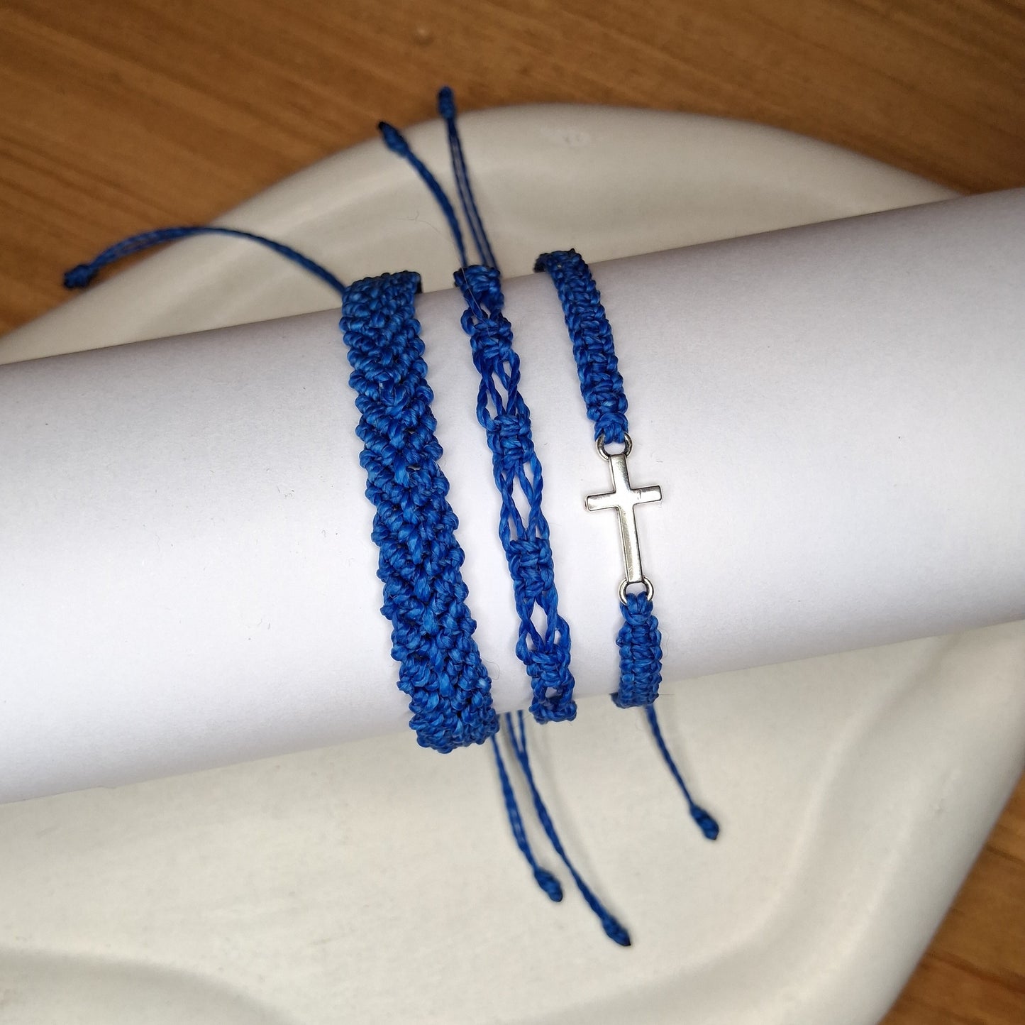 PT052 | Trío de pulseras ajustables macramé