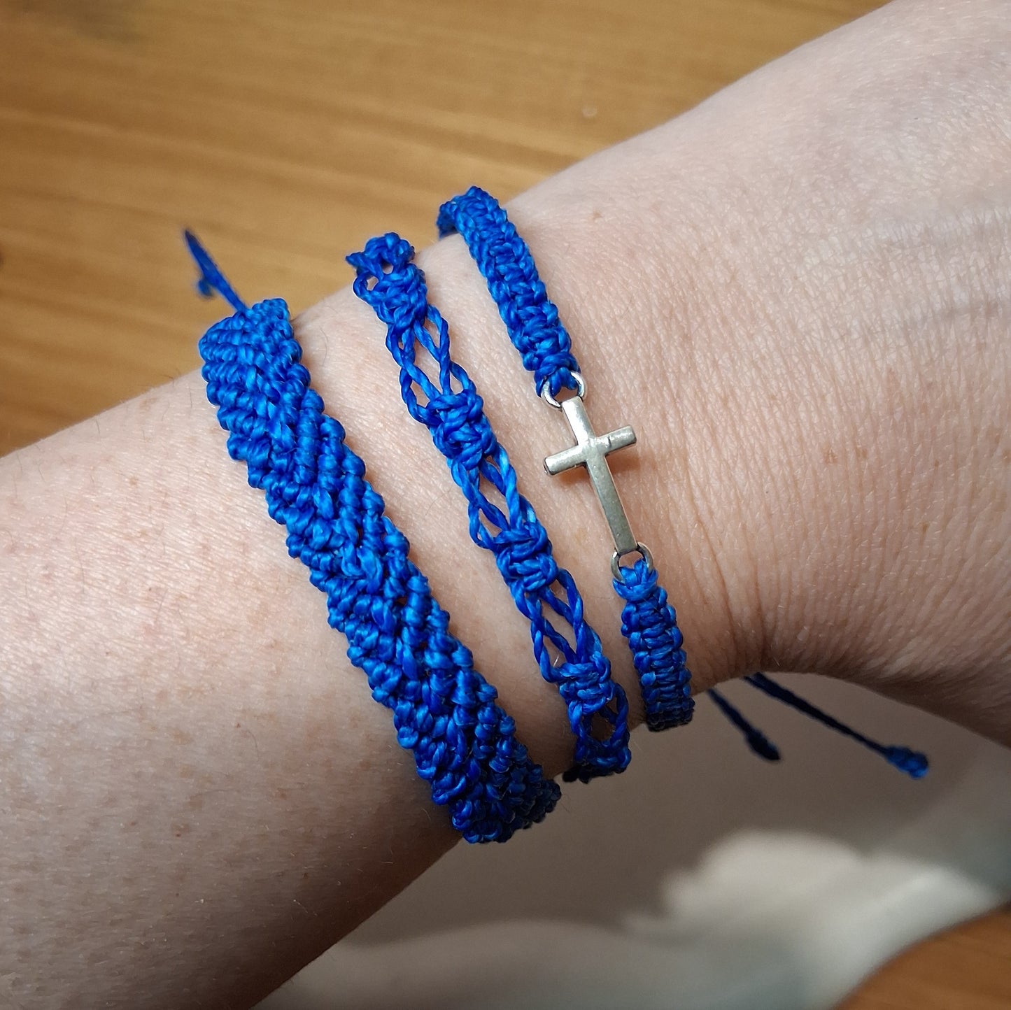 PT052 | Trío de pulseras ajustables macramé