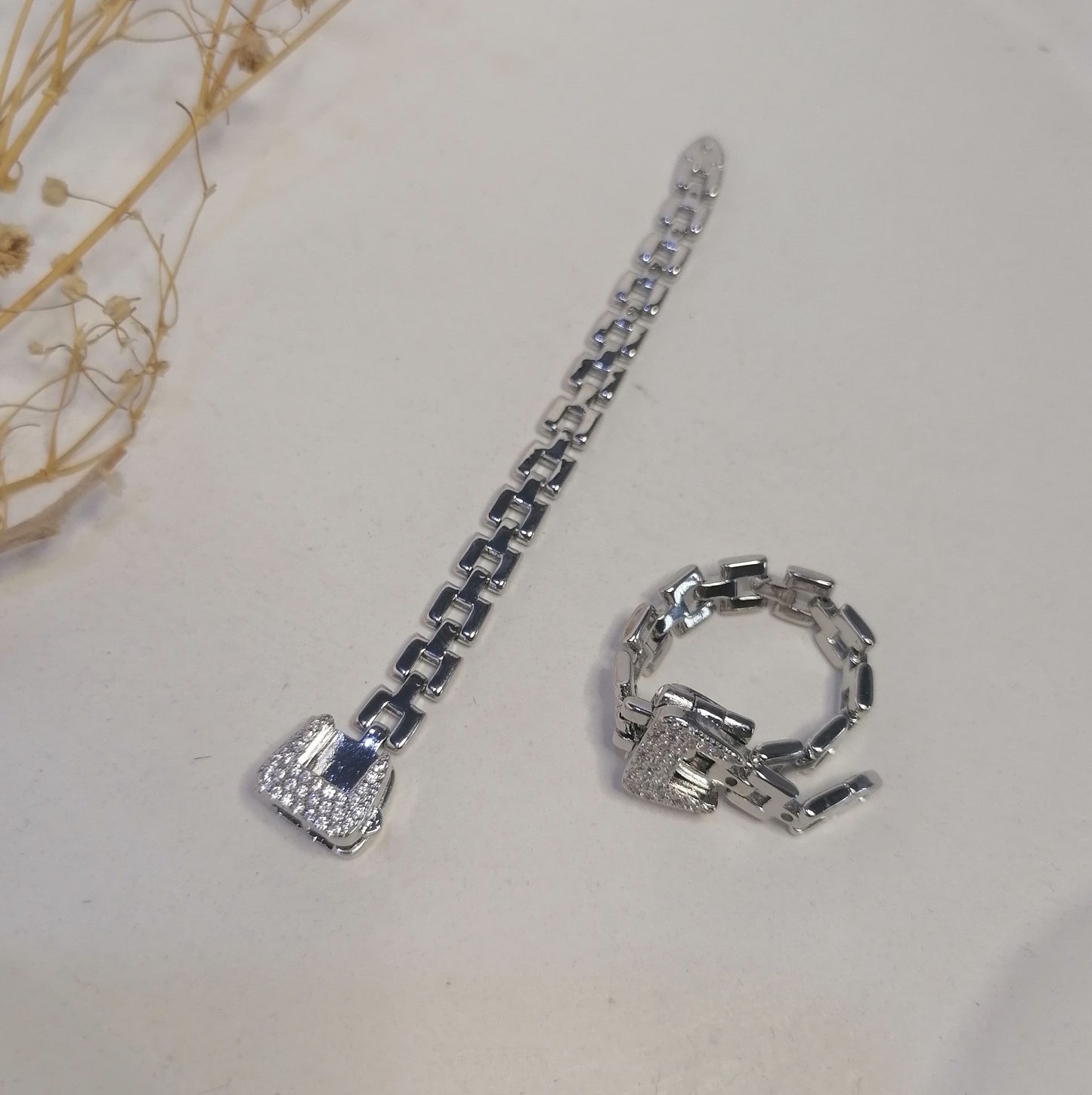 RQ020 | Anillo regulable acero inoxidable hebilla