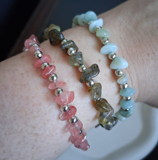 ST041 | Pulsera escallas piedras naturales