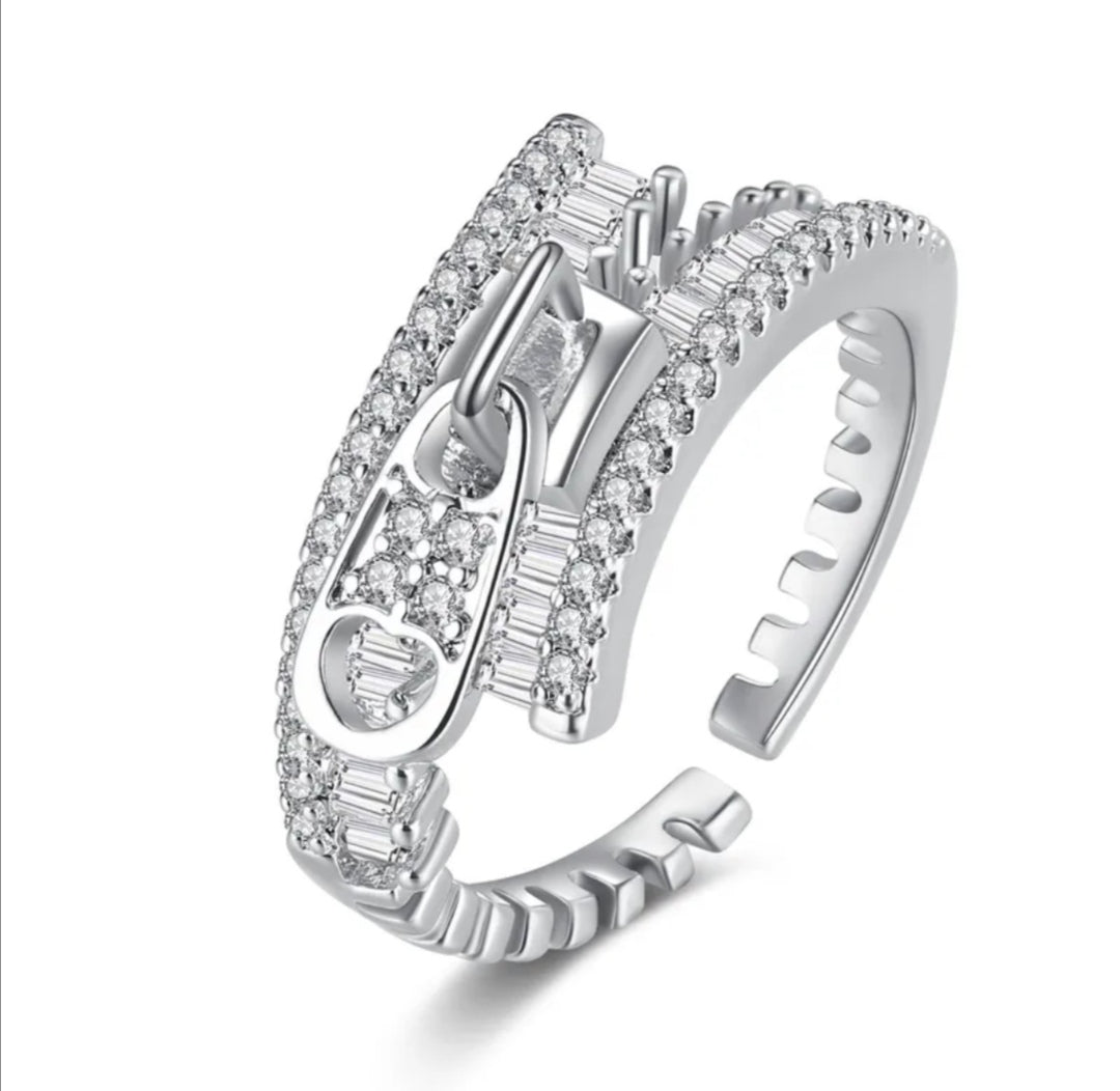 RQ019 | Anillo abierto acero inoxidable zipper