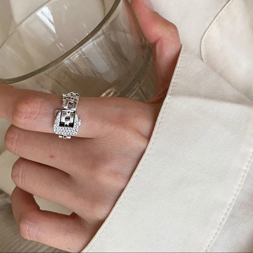 RQ020 | Anillo regulable acero inoxidable hebilla